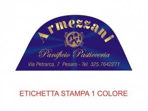 Etichette adesive per pasticcerie, bar, panetterie e gelaterie (mm 54x26)  (cod.30/I )